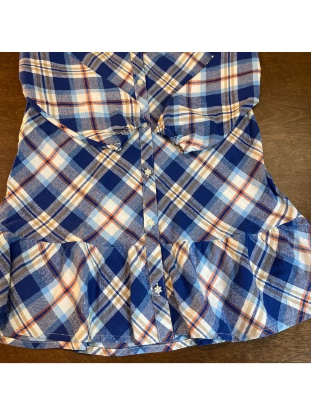 Gymboree Plaid Twill Shirt Dress Girls Size 10 Mandy Moore Collab 100% Cotton